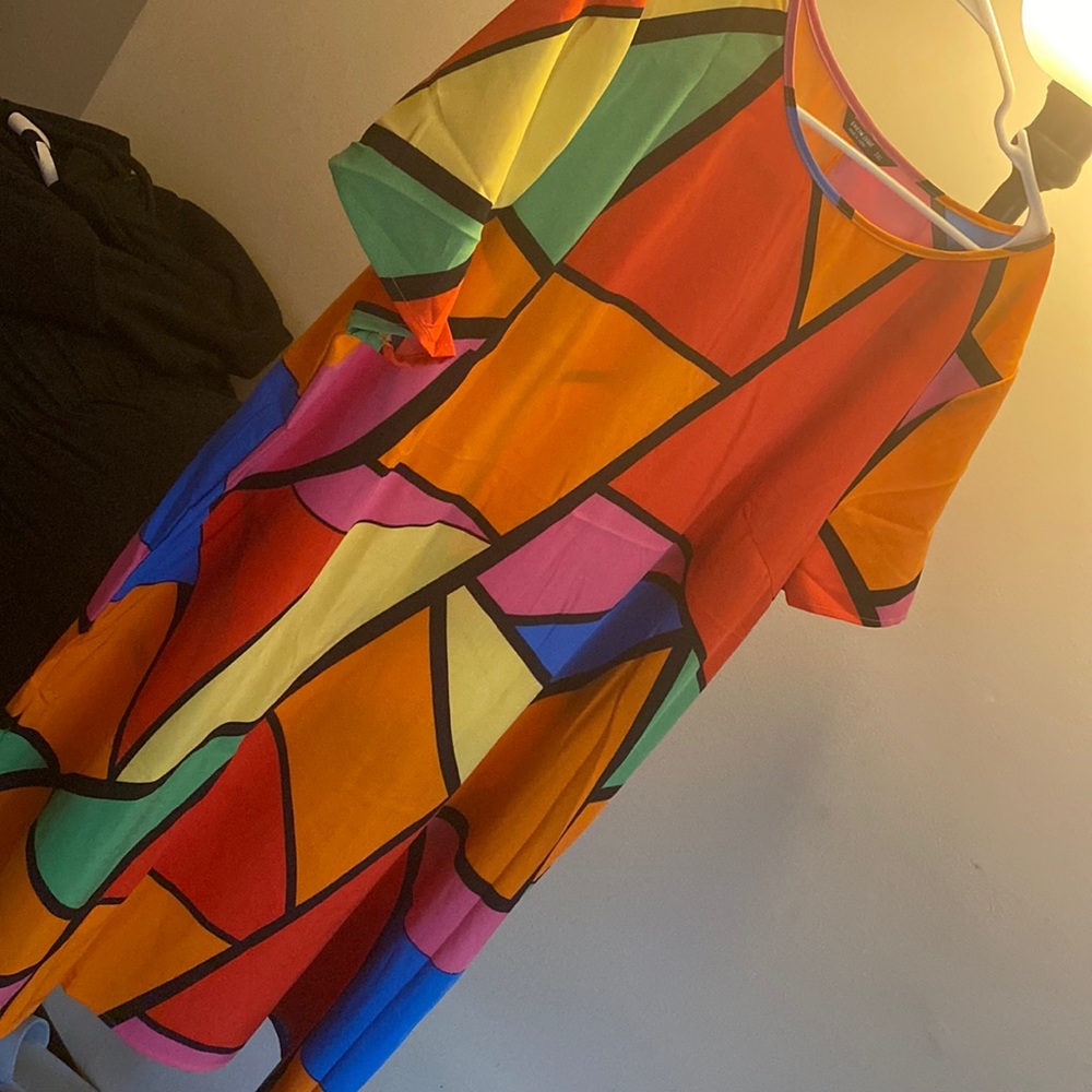 Multi color Plus Size Dress